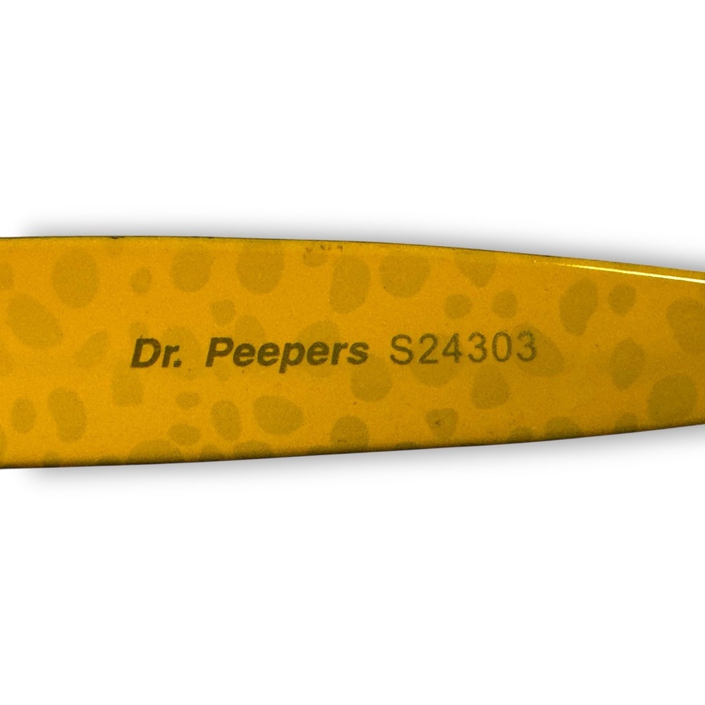 Dr. Peepers Cat Eye Leopard Print Sunglasses Yellow Tint Lenses S24303 - Picture 6 of 10